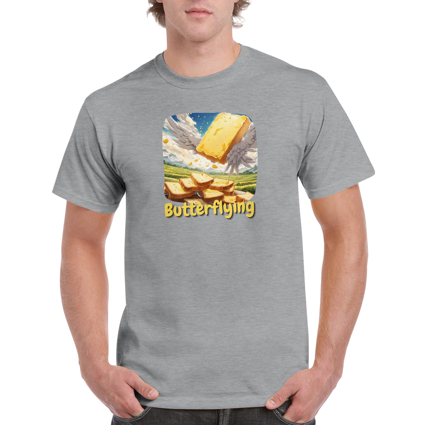 Male Funny T-shirt - Butterflying