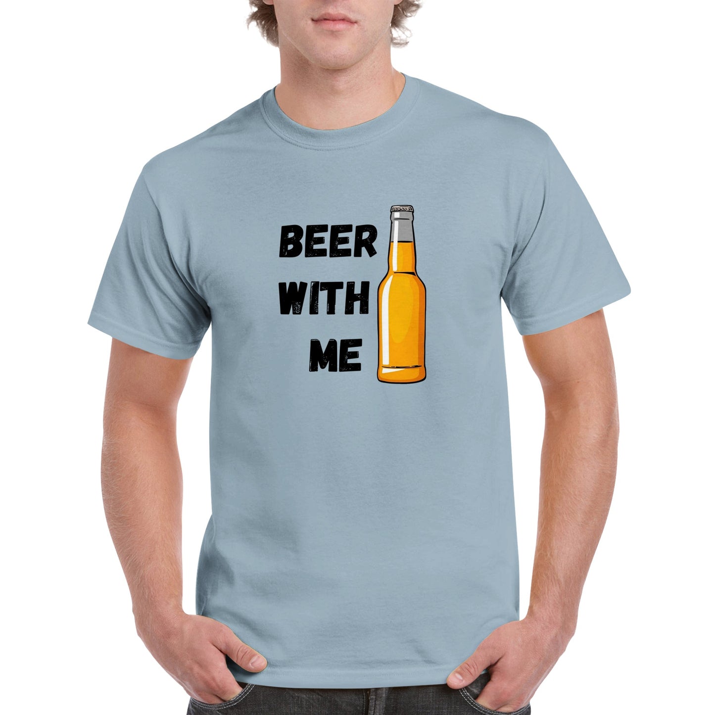 Male Funny T-shirt - Beer with me