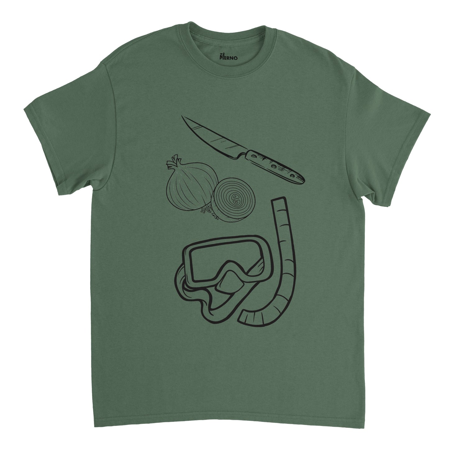 Male Funny T-shirt - Cutting Onion