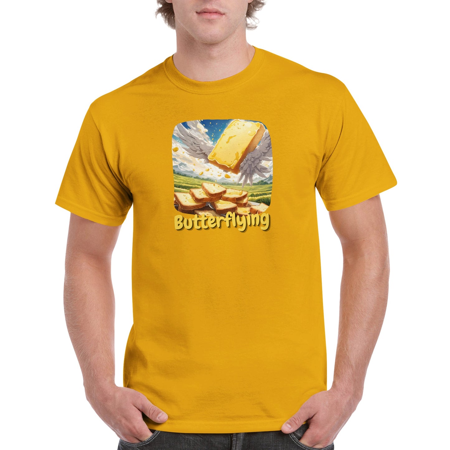 Male Funny T-shirt - Butterflying