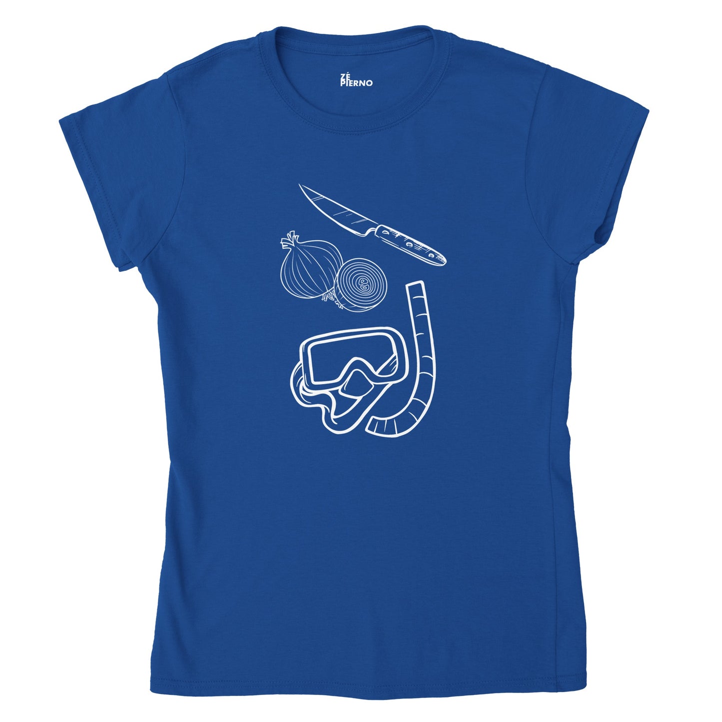 Female Funny T-shirt - Cutting onion