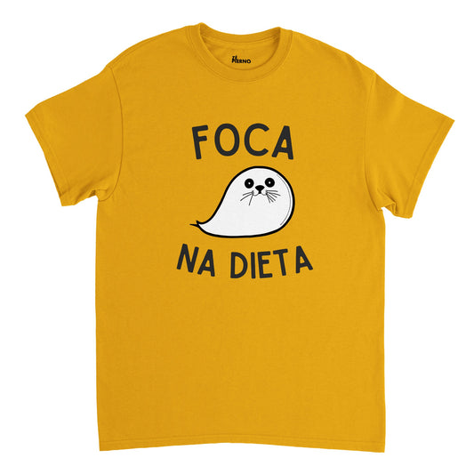 Male Funny T-shirt - Foca na dieta