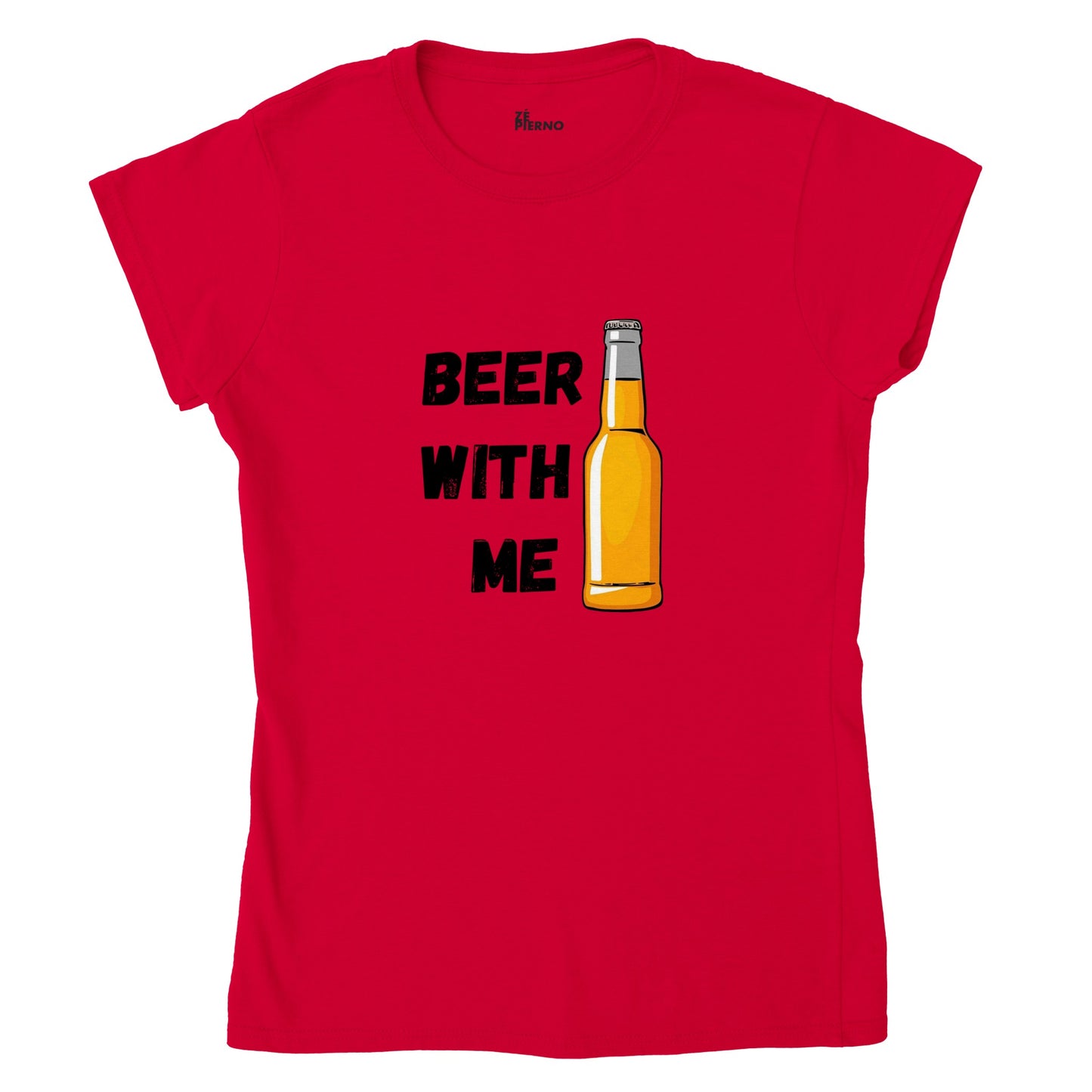 Female Funny T-shirt - Beer with me