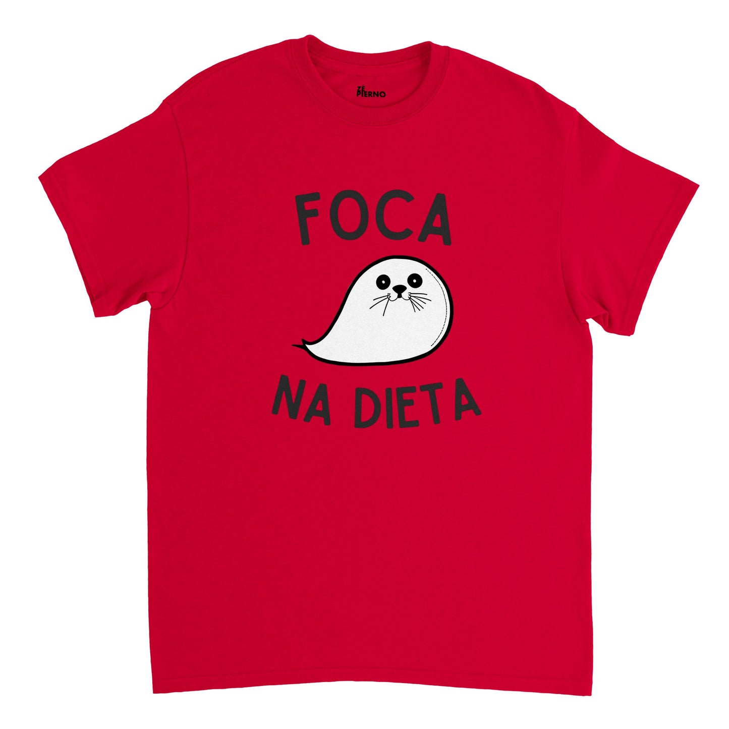 Male Funny T-shirt - Foca na dieta