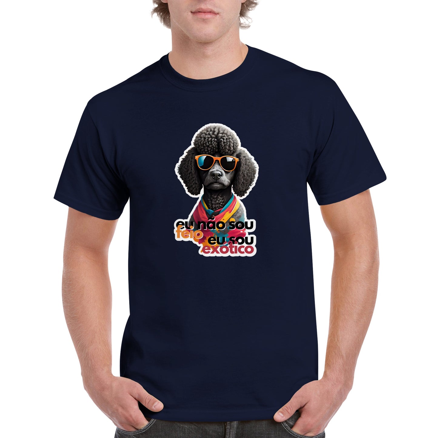 Male Funny T-shirt - Cão Exótico