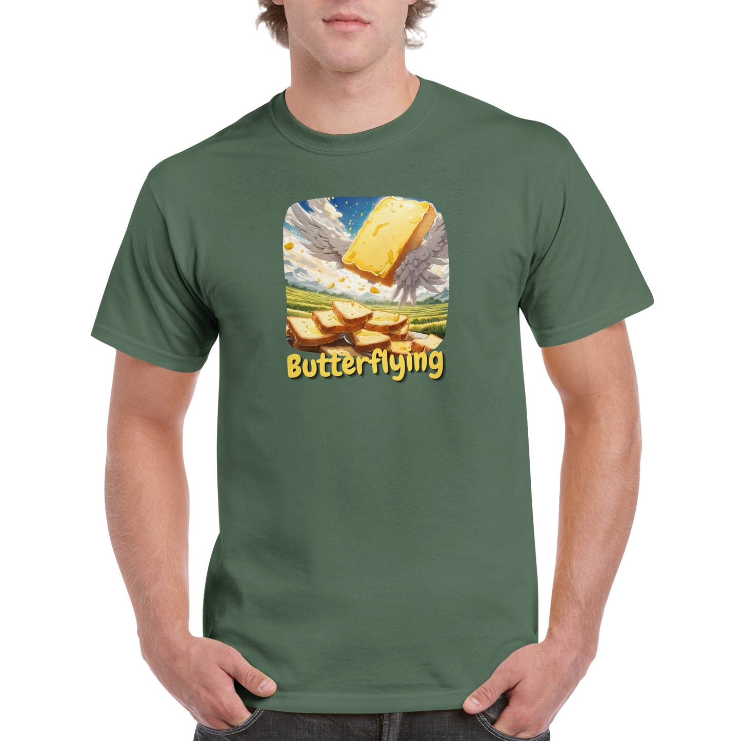 Male Funny T-shirt - Butterflying