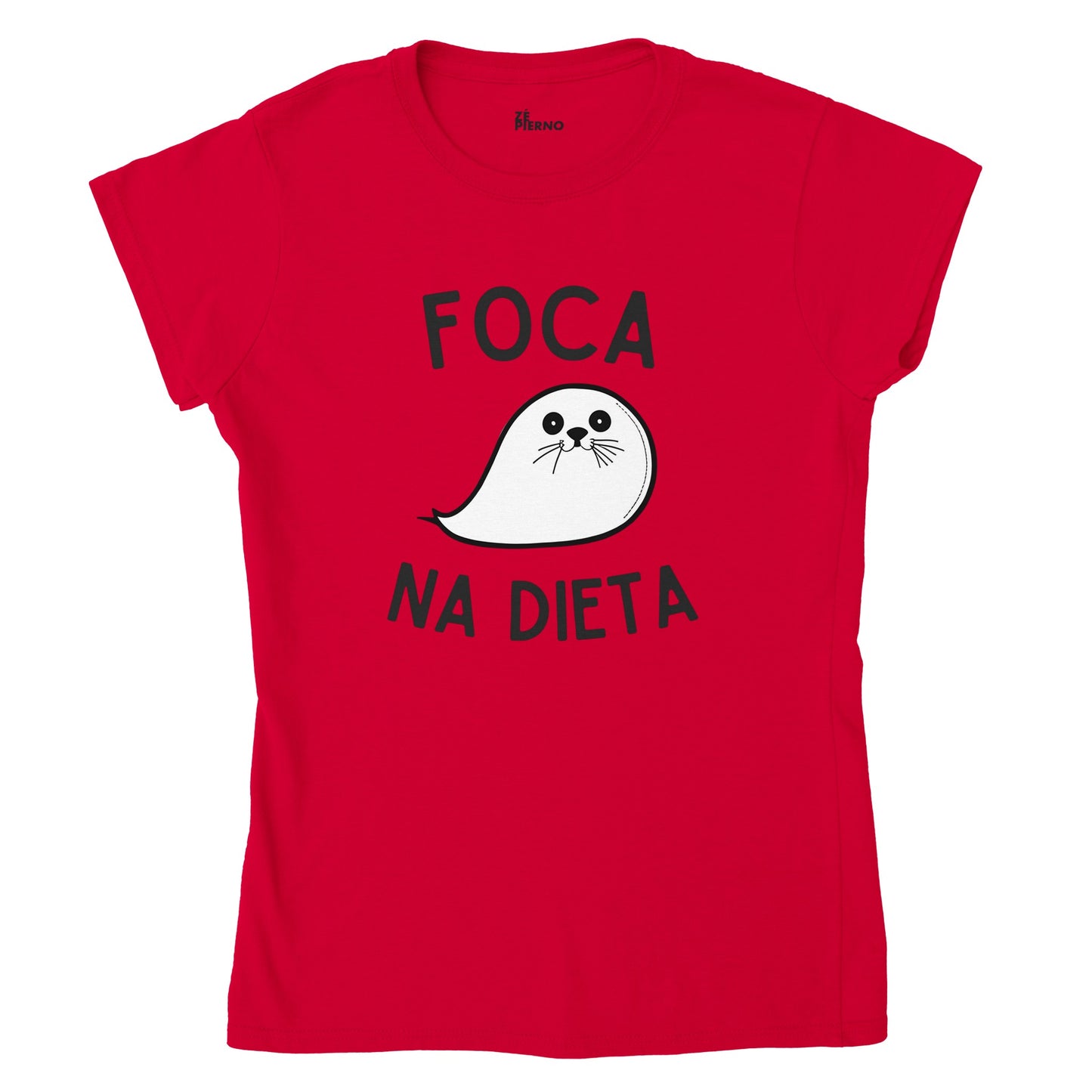 Female Funny T-shirt - Foca na dieta