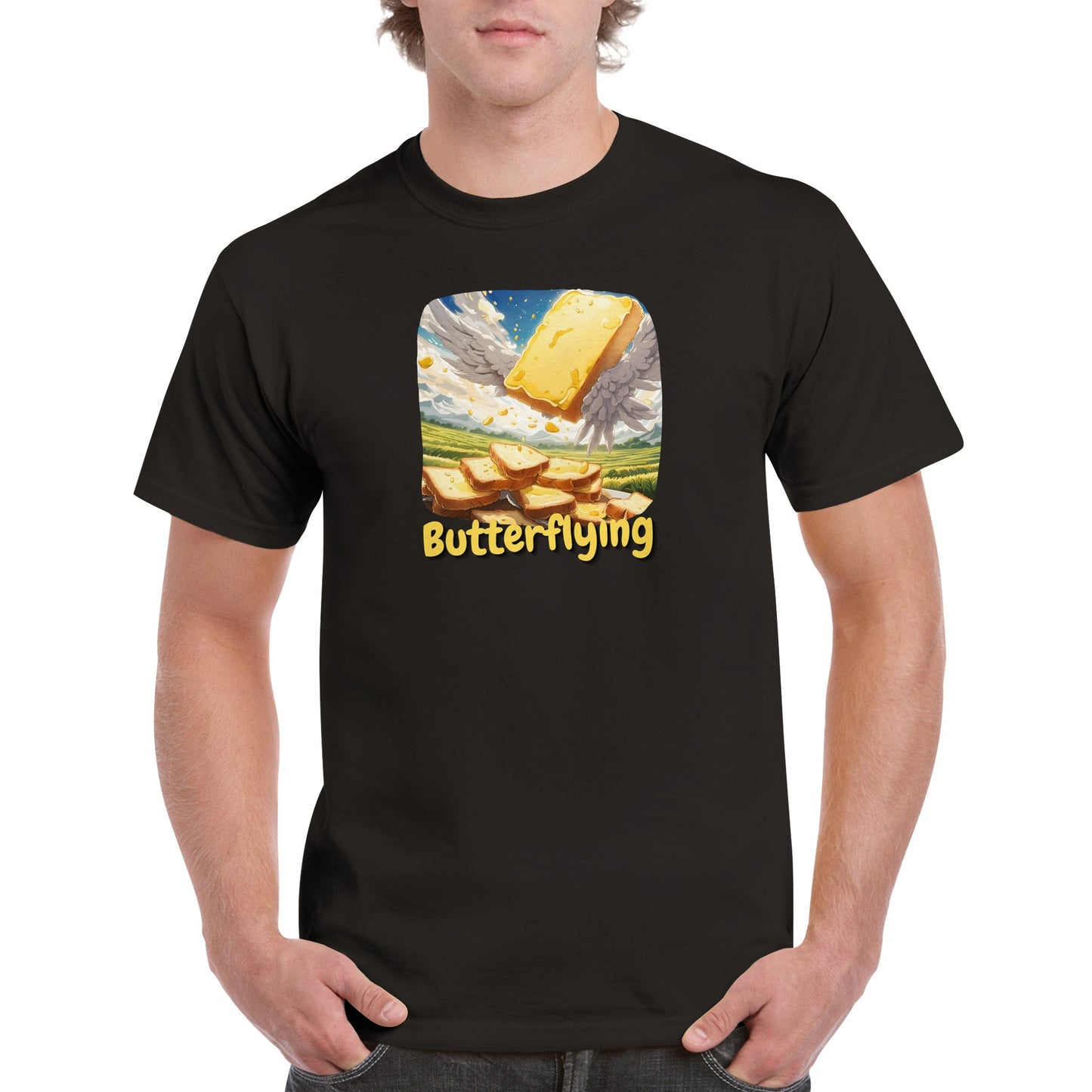 Male Funny T-shirt - Butterflying