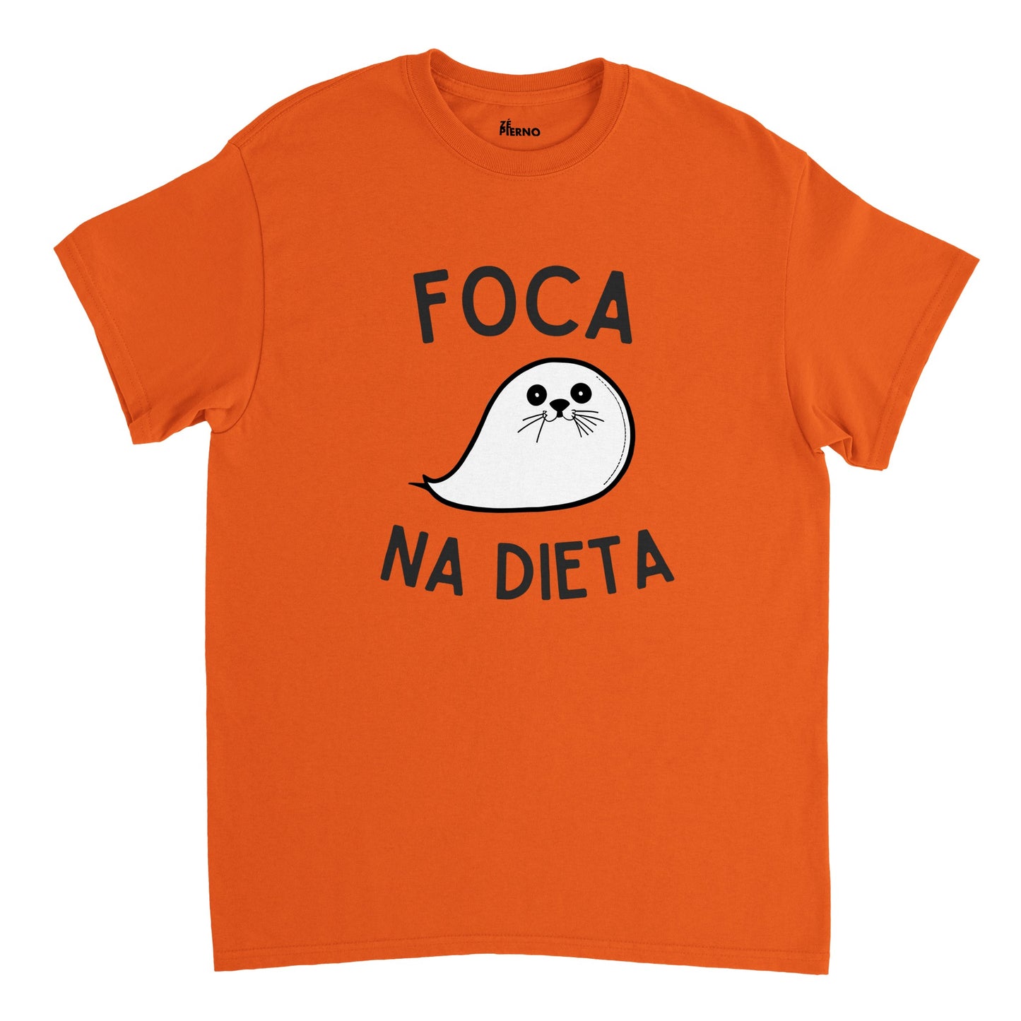 Male Funny T-shirt - Foca na dieta