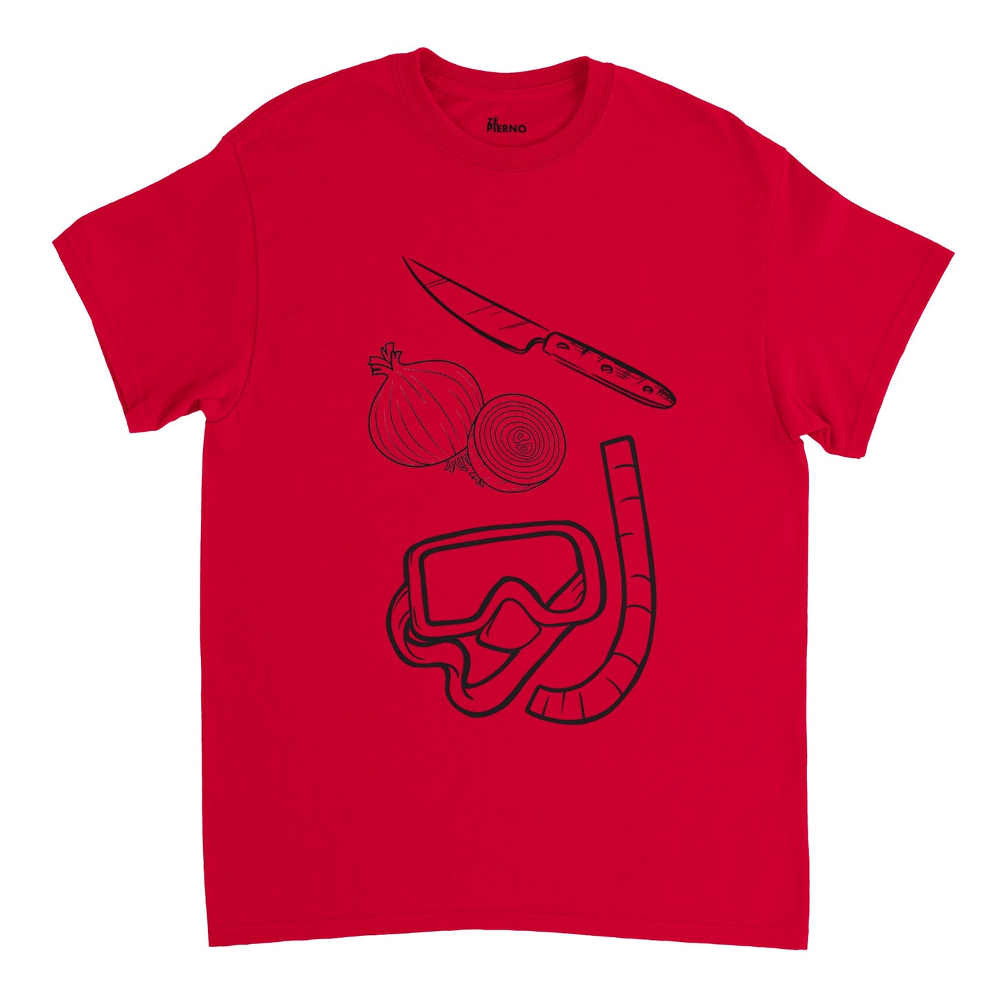 Male Funny T-shirt - Cutting Onion