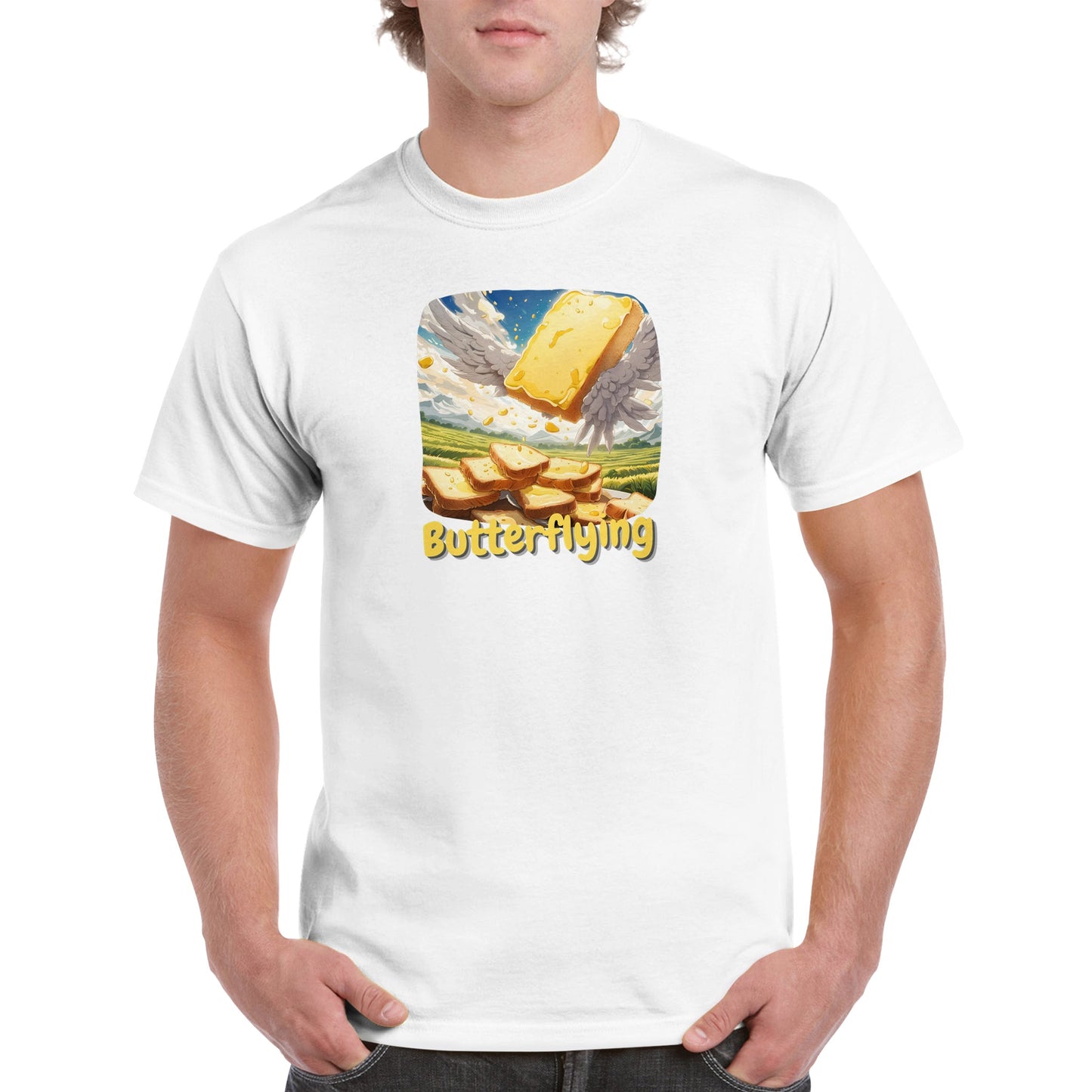 Male Funny T-shirt - Butterflying